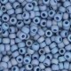Miyuki rocailles Perlen 8/0 - Opaque glazed frosted rainbow soft blue 8-4704